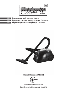 Manual Maestro MR600 Vacuum Cleaner