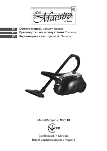 Manual Maestro MR610 Vacuum Cleaner