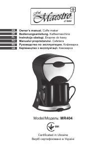 Manual Maestro MR404 Coffee Machine