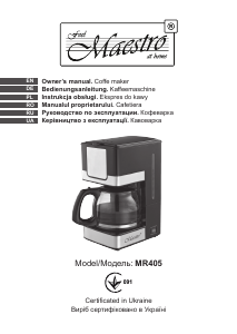 Manual Maestro MR405 Coffee Machine