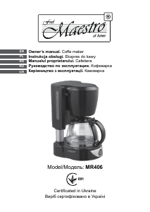 Manual Maestro MR406 Coffee Machine