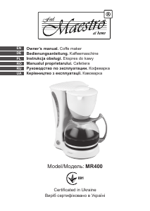 Bedienungsanleitung Maestro MR400 Kaffeemaschine