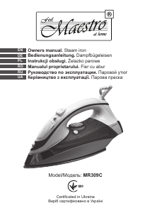 Manual Maestro MR309C Iron
