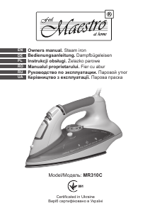 Manual Maestro MR310C Iron