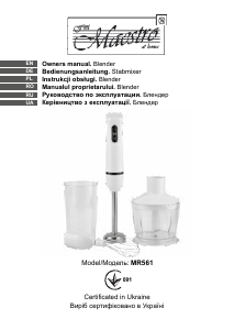 Manual Maestro MR561 Hand Blender