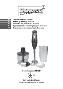 Manual Maestro MR564 Hand Blender