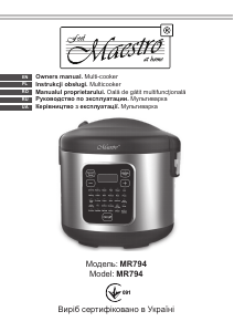 Manual Maestro MR794 Multi Cooker