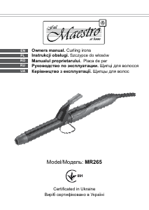 Manual Maestro MR265 Hair Styler