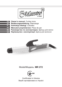 Руководство Maestro MR272 Стайлер для волос