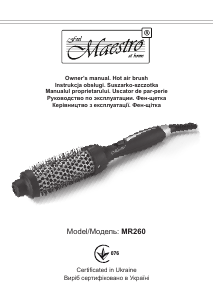 Manual Maestro MR260 Hair Styler