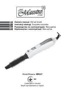 Manual Maestro MR227 Hair Styler