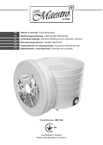 Manual Maestro MR766 Deshidrator de alimente