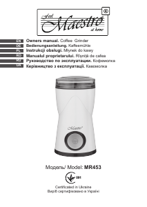 Manual Maestro MR453 Coffee Grinder