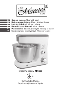 Manual Maestro MR560 Stand Mixer