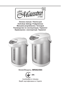 Manual Maestro MR082 Water Dispenser
