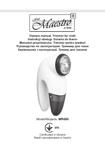 Manual Maestro MR680 Fabric Shaver