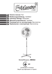 Instrukcja Maestro MR902 Wentylator