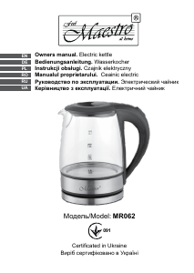 Manual Maestro MR062 Kettle