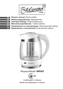 Manual Maestro MR065 Kettle