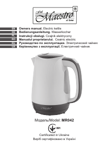 Manual Maestro MR042 Kettle