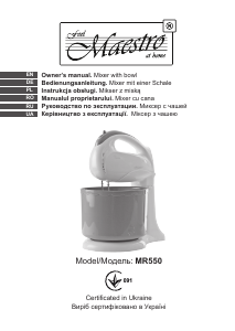 Handleiding Maestro MR550 Handmixer