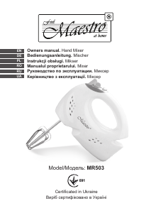 Manual Maestro MR503 Hand Mixer