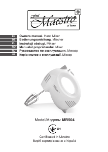 Manual Maestro MR504 Hand Mixer