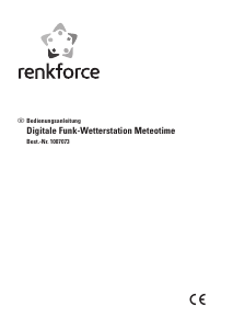 Bedienungsanleitung Renkforce Meteotime Wetterstation