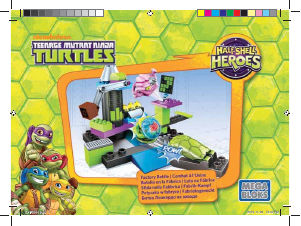 Manual Mega Bloks set DPF58 Turtles Factory battle