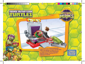 Manual Mega Bloks set DMW49 Turtles Cookie factory