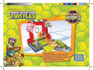 Manual Mega Bloks set DMW48 Turtles Pizzeria hideout