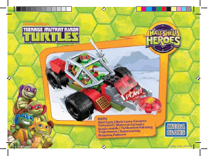 Handleiding Mega Bloks set DPF57 Turtles Raph shell cycle