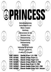 Εγχειρίδιο Princess 181025 Classic Crispy Φριτέζα