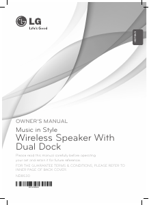 Manual LG ND8530 Speaker Dock