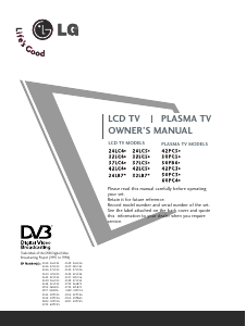 Bruksanvisning LG 26LC45 LCD TV