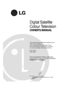 Manual LG DI-28Z12 LCD Television