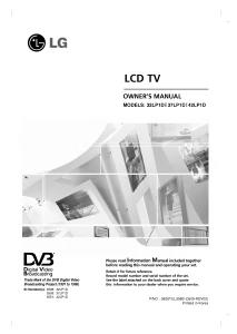 Handleiding LG 42LP1D LCD televisie