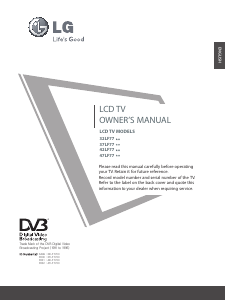 Manual LG 47LF7700 LCD Television