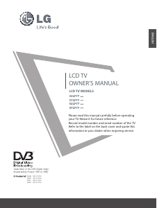 Bruksanvisning LG 47LF7700 LCD TV