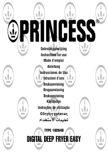 Manual de uso Princess 182648 Digital Freidora