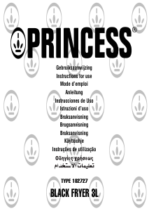 Manual Princess 182727 Black Fritadeira