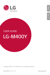 Kullanım kılavuzu LG M400Y Cep telefonu
