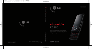 Handleiding LG KG800GO Chocolate Mobiele telefoon