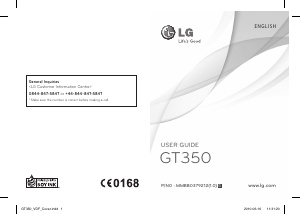 Handleiding LG GT350GO Mobiele telefoon