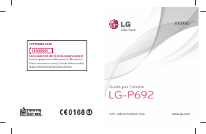 Manuale LG P692 Telefono cellulare