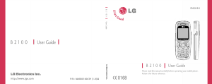 Handleiding LG B2100GO Mobiele telefoon