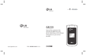 Handleiding LG GB220GO Mobiele telefoon