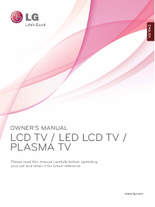 Manual LG 50PX990 Plasma Television