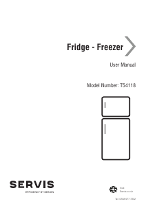 Manual Servis T54118 Fridge-Freezer