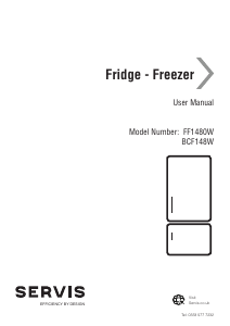 Bruksanvisning Servis BCF148W Kyl-frys